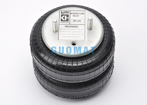 Double ressort pneumatique en caoutchouc alambiqué de suspension Goodyear 2B9-250 pour les machines agricoles