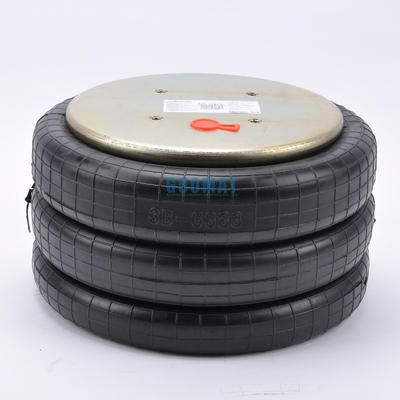 Printemps d'air industriel 4xM10 vis GUOMAT n° 3B7383-3/8 Bellow n° 3B383 Diamètre naturel 351 mm