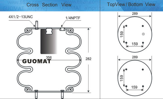 Contitech Air Suspension Printemps FT530-32 333 Firestone W01-358-7818 Airkraft 115070
