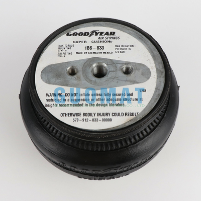 Goodyear 1B6-833 Suspension pneumatique en caoutchouc à couche unique 579912833 Printemps pneumatique industriel