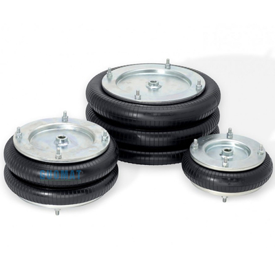Dunlop double ressort à air enroulé 4 1/2X2 en caoutchouc avec plaque en aluminium