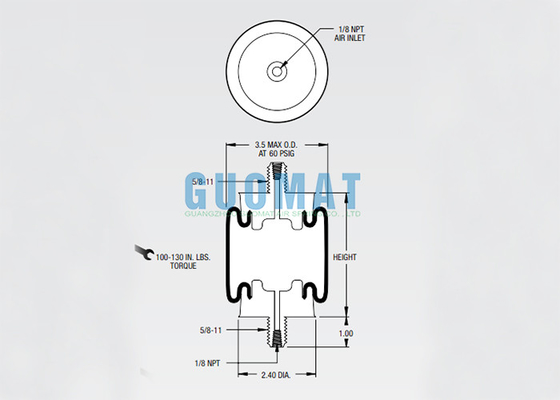 Remplacer le moteur de la cabine Firestone Air Shock W02-358-3004 1/8NPT