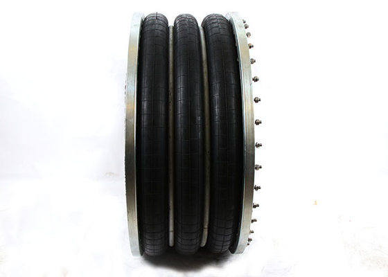 Airbag industriel triple enroulé 384 mm type bride Air ride suspension printemps
