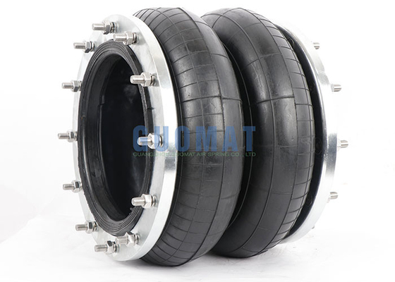 255 mm de hauteur Flange Air Spring 380 mm en caoutchouc Air Bellows pour les équipements industriels lourds