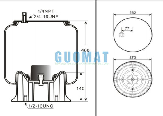 W01-358-9580 Suspension pneumatique Firestone pour camion 4884N1P02 Contitech pour remorque