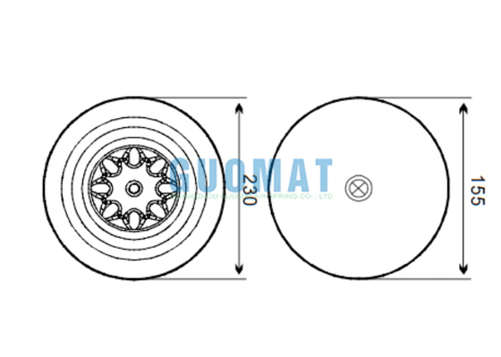 4757NP21/4757 N P21 Contitech Suspension aérienne pour camions A9423204321 Mercedes Benz Amortisseurs