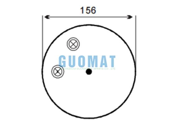 W01-M58-8513 Pièces de camion Firestone 4390NP22 Ressort pneumatique à soufflet Contitech