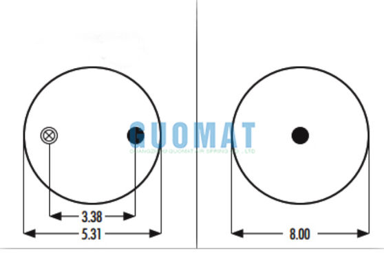 1R8-034 Airbags en caoutchouc Goodyear W01-358-5710 Firestone Suspension de camion