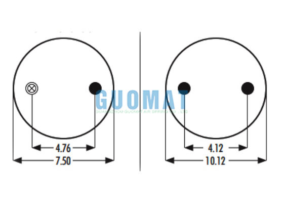W01-358-9415 Ressort pneumatique Firestone pour camion 1R11-018 Suspension pneumatique Goodyear