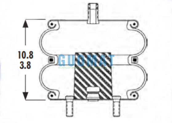 2B9-230 Goodyear Suspension Air Spring FD 200-19 450 Contitech Helper Spring est un moteur à moteur électrique
