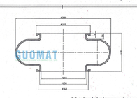 Ressort pneumatique industriel de Firestone W01-358-0134 GUOMAT 1H320124