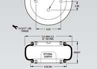 Style en caoutchouc 19-.75 du ressort pneumatique de suspension de Firestone W01-358-7040 pour des machines d'emballage