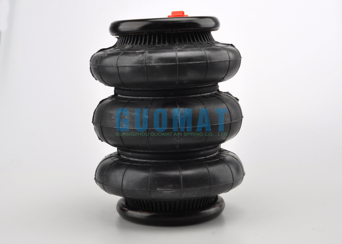 Ressort pneumatique triple convoluté, course 117mm-460mm, amortisseur pneumatique industriel en caoutchouc pour pick-up