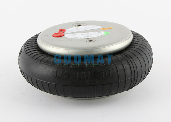 FS 200-10 CI Simple Ressort Pneumatique Convoluté G1/4 Sacs En Caoutchouc Industriels De Soufflet D'air Pour Machine À Papier