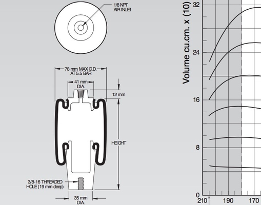 Écrous aveugles du style 4001 réversibles du ressort pneumatique de douille W02-358-4001, 1/8 TNP