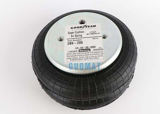 Soufflets en caoutchouc originaux 578923202 de ressort pneumatique du ressort pneumatique de Goodyear 2B9-200 les doubles se rapportent à W01-358-6910