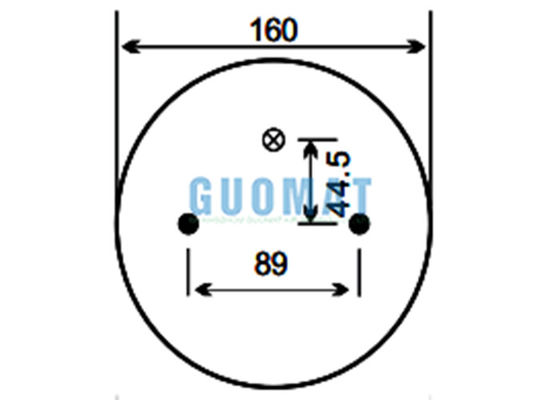 FD 200-25 426 Contitech Suspension Air Spring W01-358-6943 Firestone remplace le coussin d'air pour la maison à moteur / RV