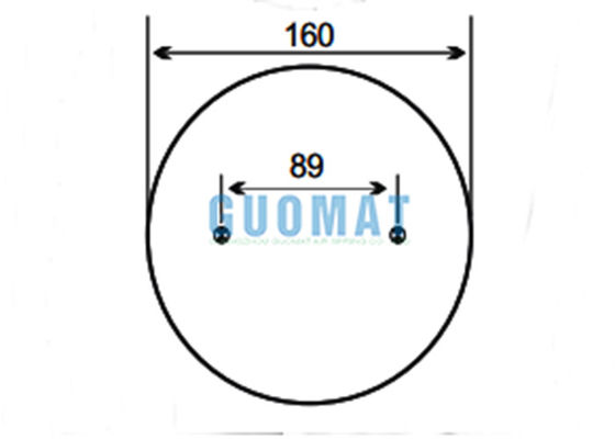 FD 200-25 426 Contitech Suspension Air Spring W01-358-6943 Firestone remplace le coussin d'air pour la maison à moteur / RV