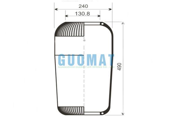 713N Contitech Bus Air Spring 9066 Goodyear Rubber Air Bellows fournisseur de remplacement