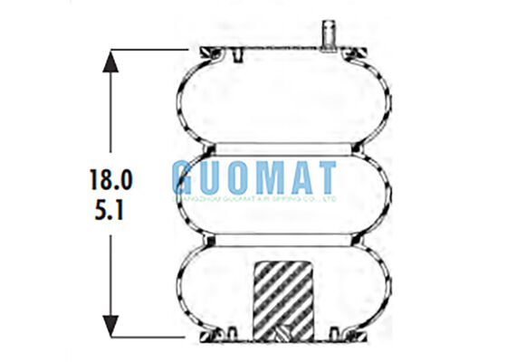 3B12-300 Goodyear Triple enroulement à air FT 330-29 431 Contitech