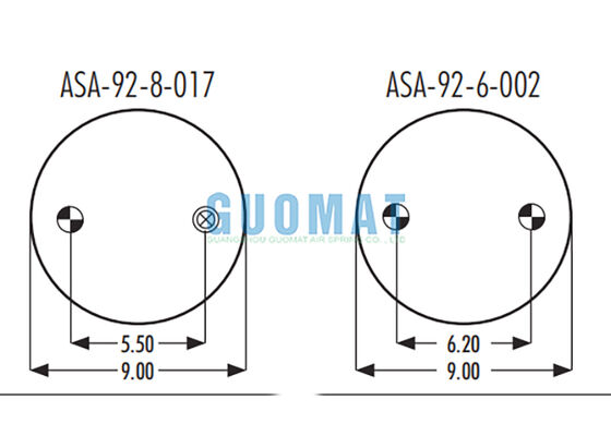 3B12-300 Goodyear Triple enroulement à air FT 330-29 431 Contitech