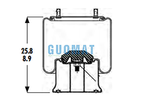 1R14-201 Système de suspension pneumatique pour camions lourds Goodyear à ressort pneumatique 566-28-3-020