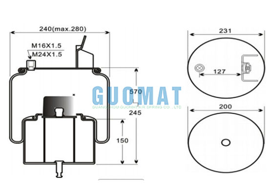 6630NP01 Assemblage de coussinets d'air pour camions