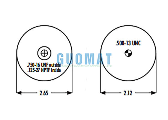 1S4-008 Goodyear Cab Air Spring Absorbeur de choc W02-358-7010 Suspension à air Firestone