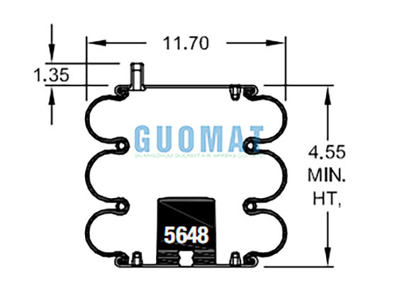FT 330-29 703 Contitech Airbags industriels W01-358-7990 Airbags pneumatiques à feu