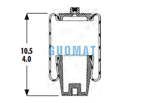 1S4-044 Goodyear Ressort pneumatique pour suspension de cabine de camion, soufflet pneumatique ASC-08-7-194