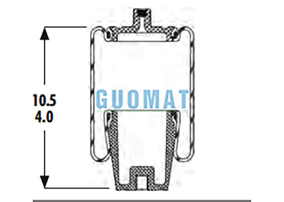 1S4-056 Goodyear Suspension remplacement de ressort pneumatique W023587040 Firestone Cab Air Bag