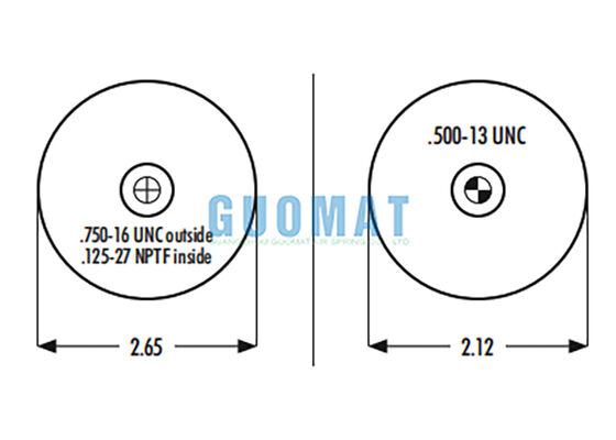 1S4-056 Goodyear Suspension remplacement de ressort pneumatique W023587040 Firestone Cab Air Bag