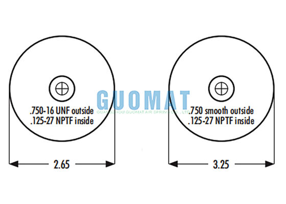1S4-067 Cabine Air Spring Goodyear ASC-08-7-137 Suspension de camion Remplacement des soupapes d'air