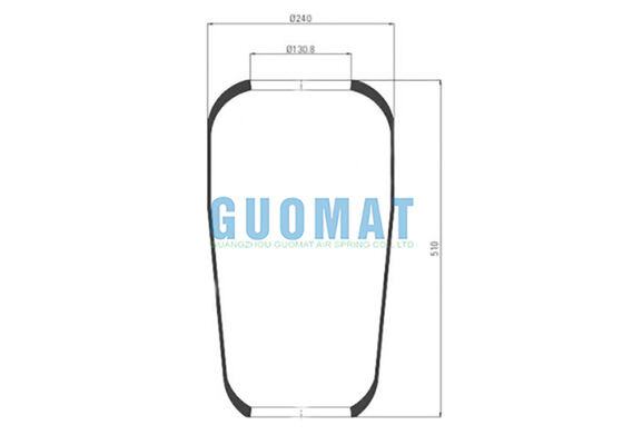 706 N1 Contitech Ressort pneumatique pour bus 76797 Soufflet en caoutchouc MAN 81.43601.0096