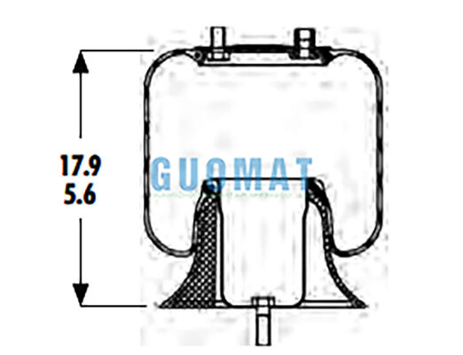 566-18-3-004 Boucles en caoutchouc 1R9-003 Goodyear Suspension de camion Printemps aérien