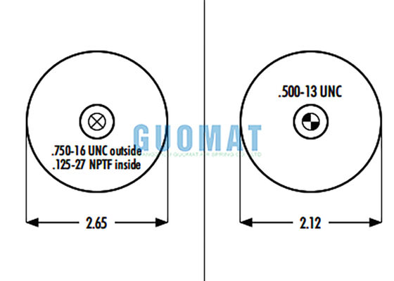 1S4.5-107 ASC-08-7-194 Sac pneumatique Goodyear W023587080 Ressort pneumatique Firestone pour camion et remorque