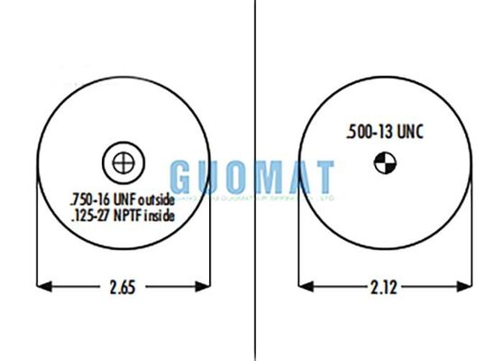 1S5-006 Goodyear Sleeve Air Spring ASC-08-7-005 pour les suspensions à air de cabine de camions