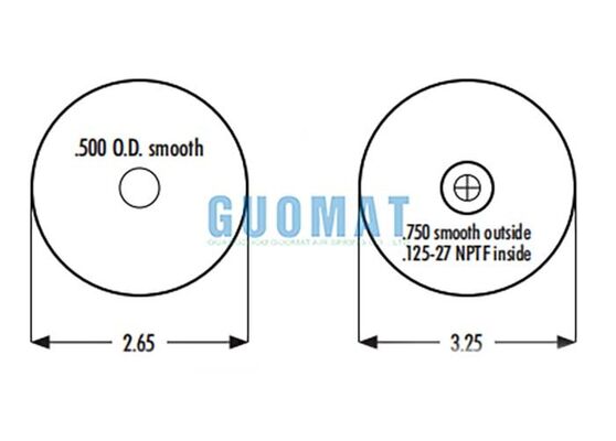 1S5-040 Goodyear Suspension Air Shock ASC-08-7-137 Truck Cab Air Spring Kit Pour les véhicules à moteur électrique