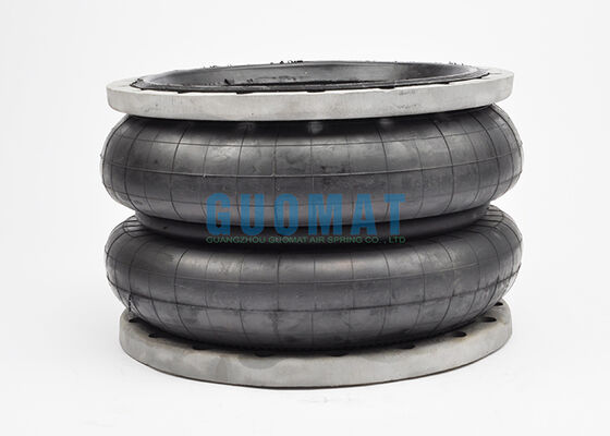 W01-358-7191 Flange de pierre de feu Air Spring 28 Style Col côtelé Anneaux de perles en aluminium Sacs d'air en caoutchouc