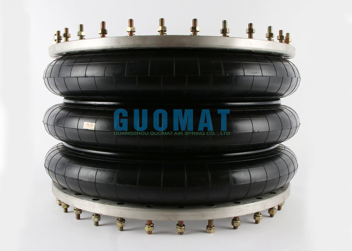 W01-358-9603 Ressort pneumatique à bride Firestone 348-3 Style Triple Convoluté Amortisseur pneumatique industriel