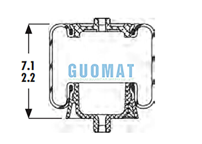 1S4-067 Cabine Air Spring Goodyear ASC-08-7-137 Suspension de camion Remplacement des soupapes d'air