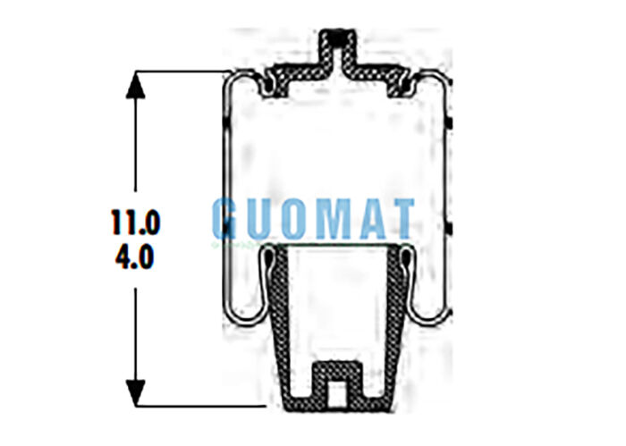 1S4.5-107 ASC-08-7-194 Sac pneumatique Goodyear W023587080 Ressort pneumatique Firestone pour camion et remorque
