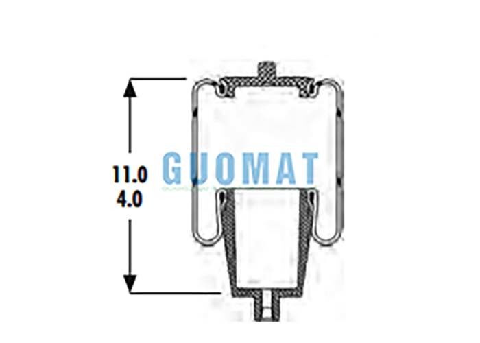1S4.5-13 Remplacement du ressort pneumatique de cabine Goodyear 579-08-7-219 Sac pneumatique de suspension de camion