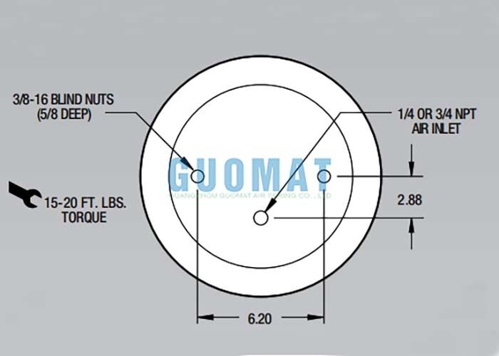 1T15M-2 Firestone Style Air Shock W01-358-9042 Des ressorts en suspension d'air pour l'absorption des chocs