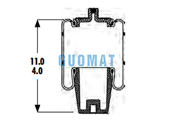 1S4.5-107 ASC-08-7-194 Sac pneumatique Goodyear W023587080 Ressort pneumatique Firestone pour camion et remorque
